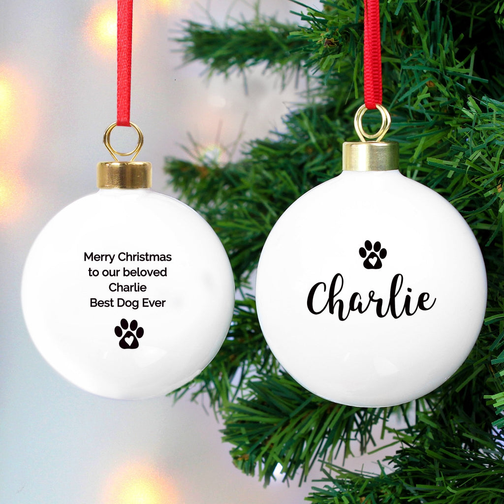 Personalised Pet Bauble | Inspired Creative Gifts | UK Supplier