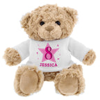 Personalised Pink Big Age Teddy Bear | Inspired Creative Gifts | UK Supplier