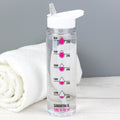 Personalised Pink 'Hydration Tracker' Water Bottle | Inspired Creative Gifts | UK Supplier