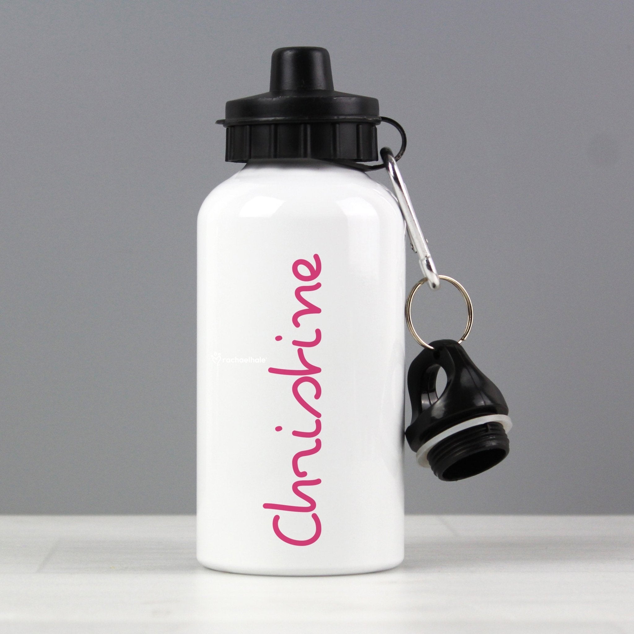 Personalised Pink Name Drinks Bottle | Inspired Creative Gifts | UK Supplier