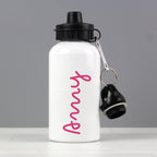 Personalised Pink Name Drinks Bottle | Inspired Creative Gifts | UK Supplier