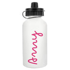 Personalised Pink Name Drinks Bottle | Inspired Creative Gifts | UK Supplier