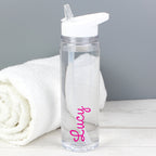 Personalised Pink Name Water Bottle | Inspired Creative Gifts | UK Supplier