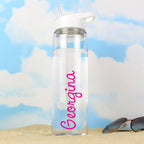 Personalised Pink Name Water Bottle | Inspired Creative Gifts | UK Supplier