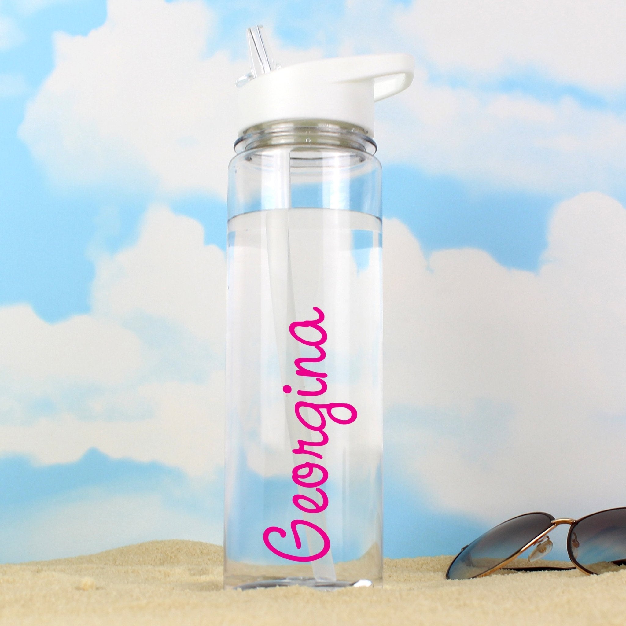 Personalised Pink Name Water Bottle | Inspired Creative Gifts | UK Supplier