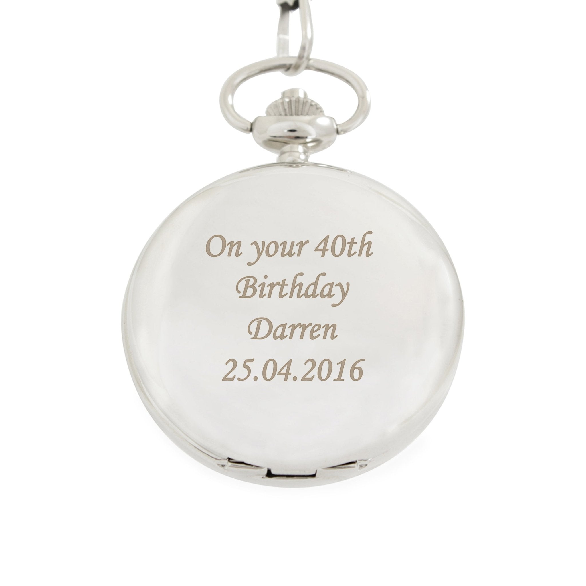 Personalised Pocket Fob Watch | Inspired Creative Gifts | UK Supplier