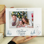 Personalised Polar Bear '1st Christmas As A Family' 5x7 Box Photo Frame | Inspired Creative Gifts | UK Supplier