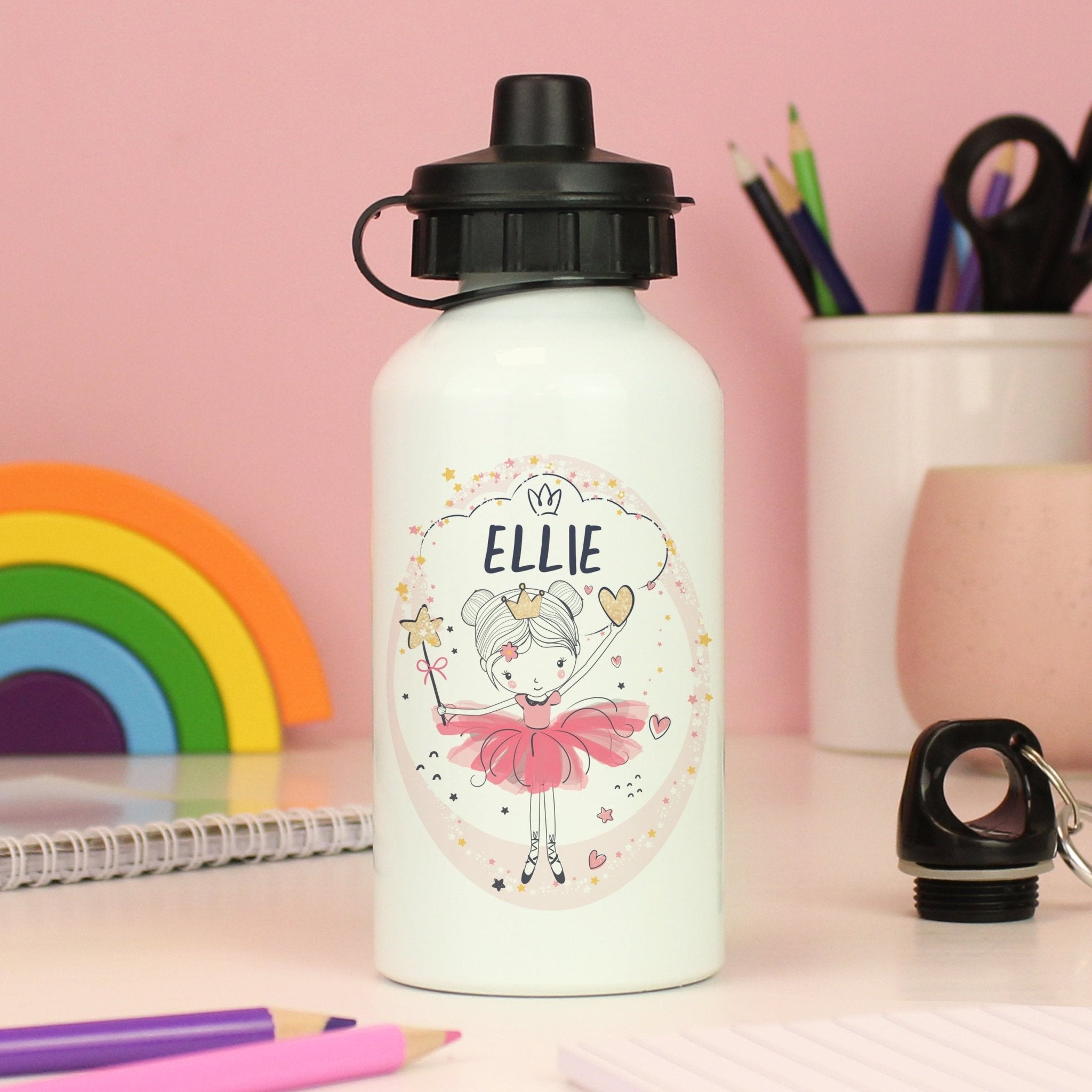 Personalised Princess Ballerina Drinks Bottle | Inspired Creative Gifts | UK Supplier