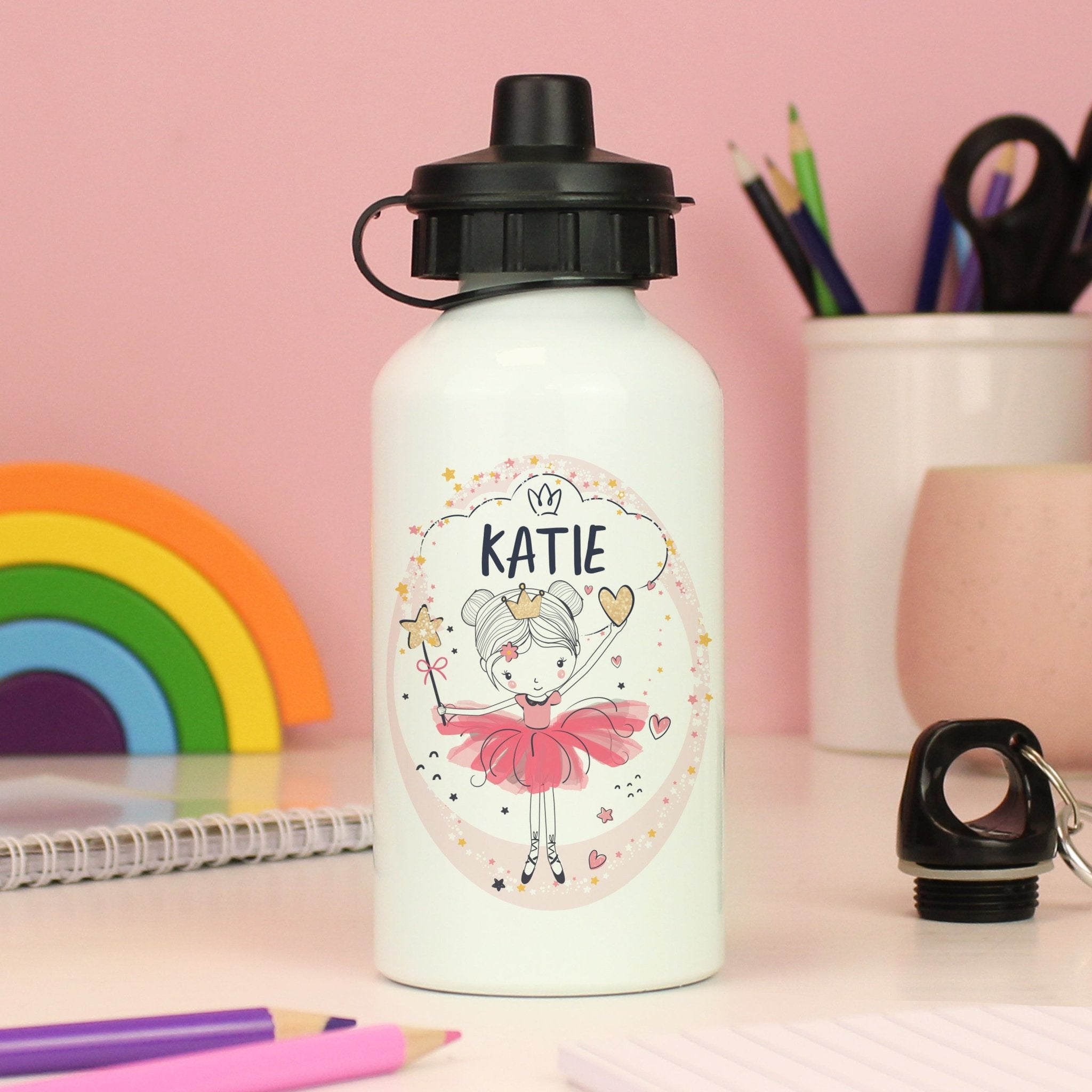 Personalised Princess Ballerina Drinks Bottle | Inspired Creative Gifts | UK Supplier