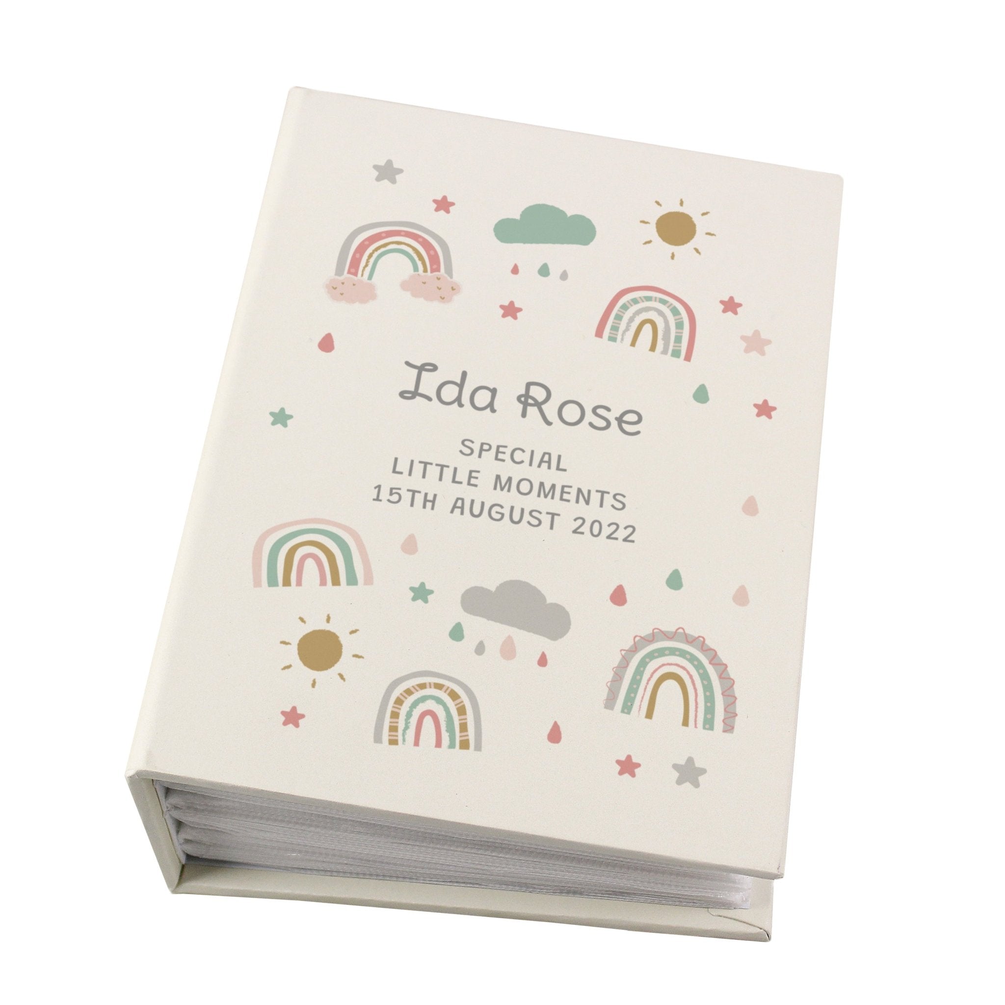 Personalised Rainbow 6x4 Photo Album with Sleeves | Inspired Creative Gifts | UK Supplier