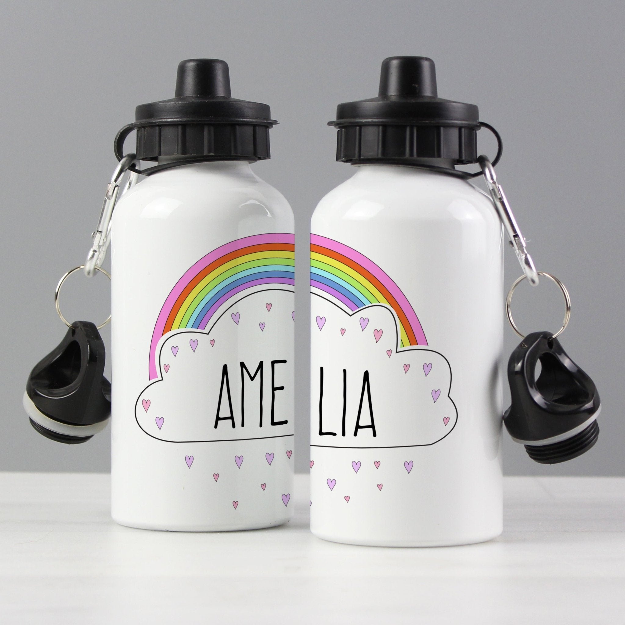 Personalised Rainbow Drinks Bottle | Inspired Creative Gifts | UK Supplier