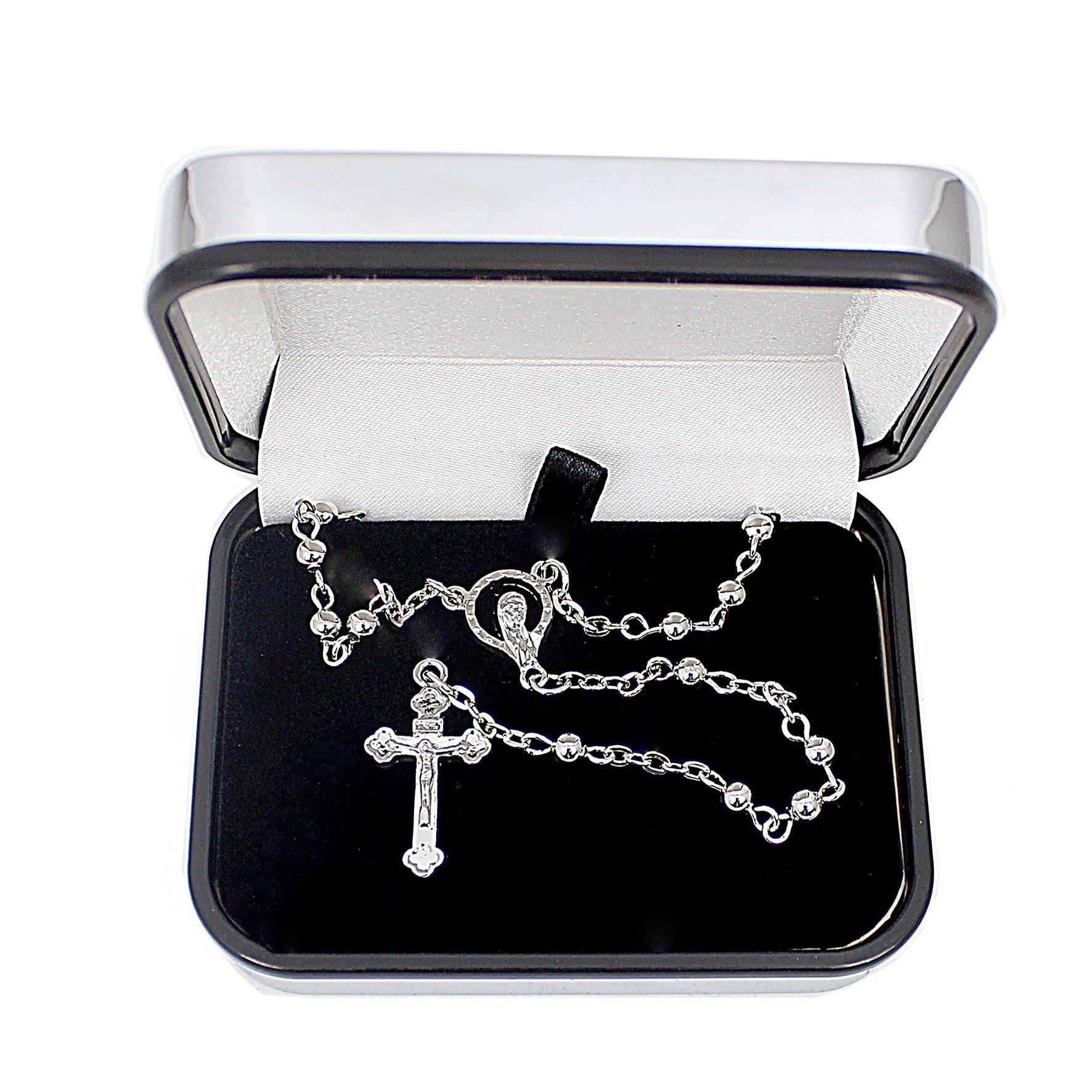 Personalised Rosary Beads and Cross Trinket Box | Inspired Creative Gifts