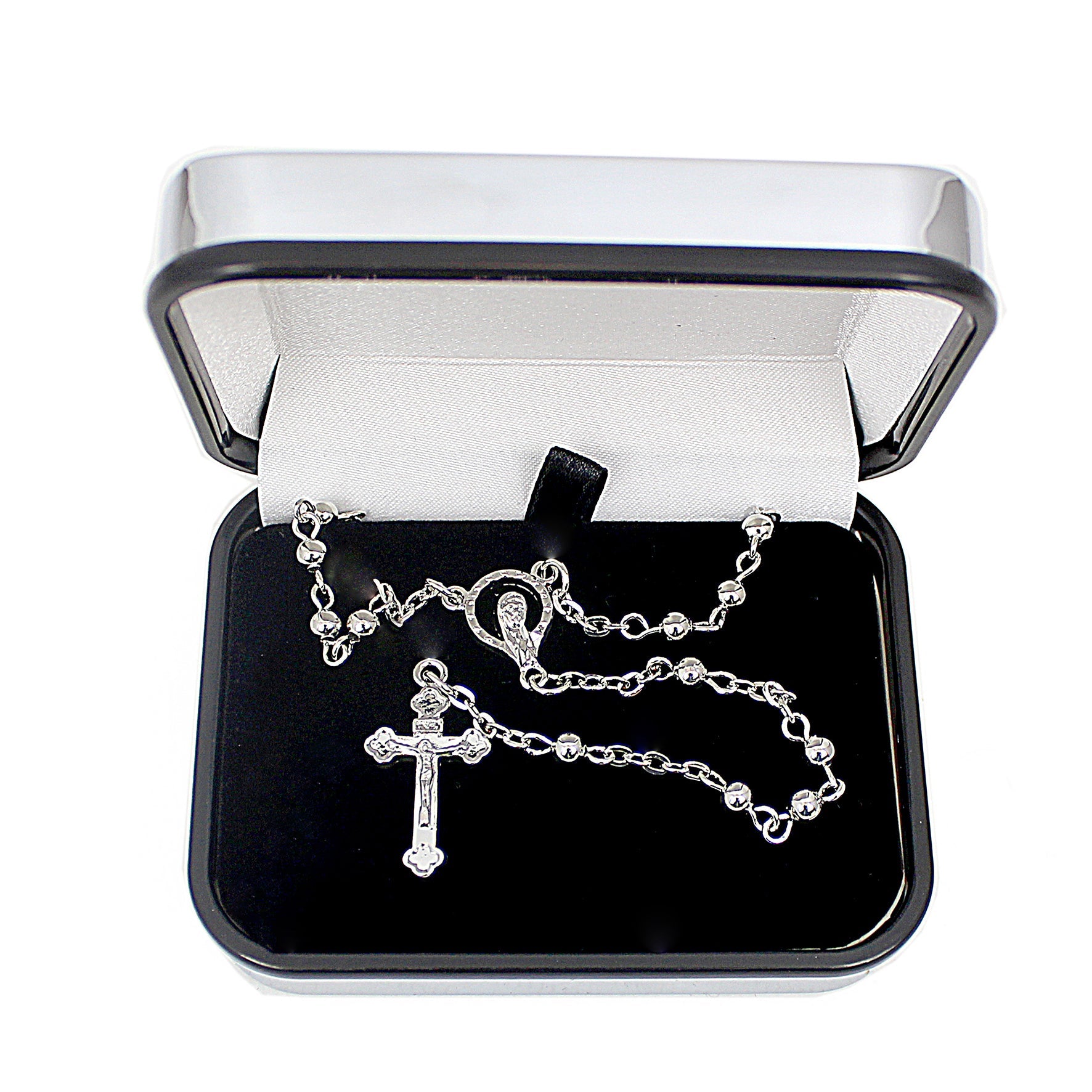 Personalised Rosary Beads and Cross Trinket Box | Inspired Creative Gifts