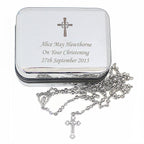 Personalised Rosary Beads and Cross Trinket Box | Inspired Creative Gifts | UK Supplier