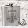 Personalised Rugby Hip Flask | Inspired Creative Gifts | UK Supplier