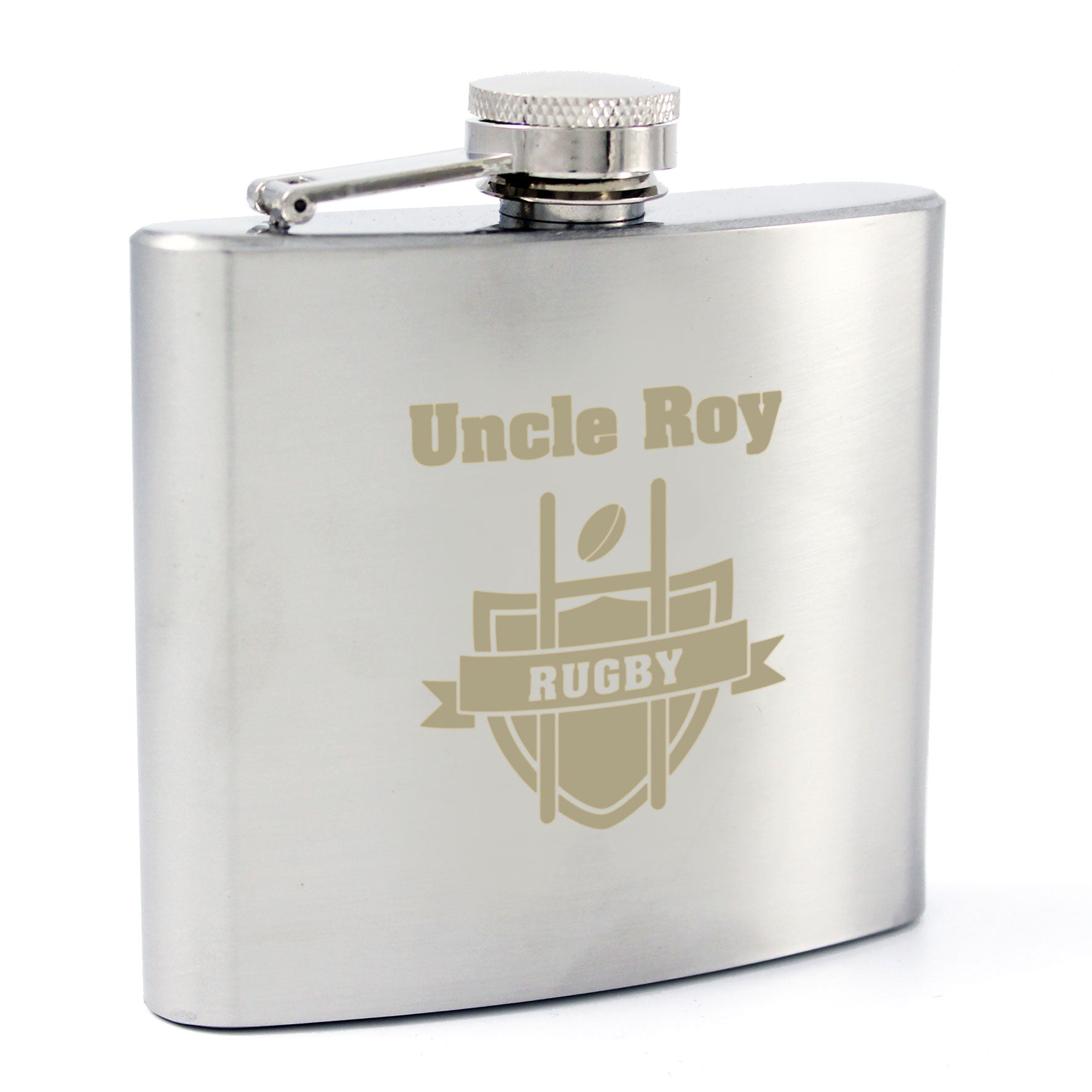 Personalised Rugby Hip Flask | Inspired Creative Gifts | UK Supplier