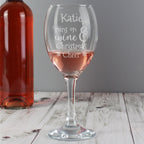 Personalised Runs On Wine & Christmas Cheer Wine Glass | Inspired Creative Gifts | UK Supplier