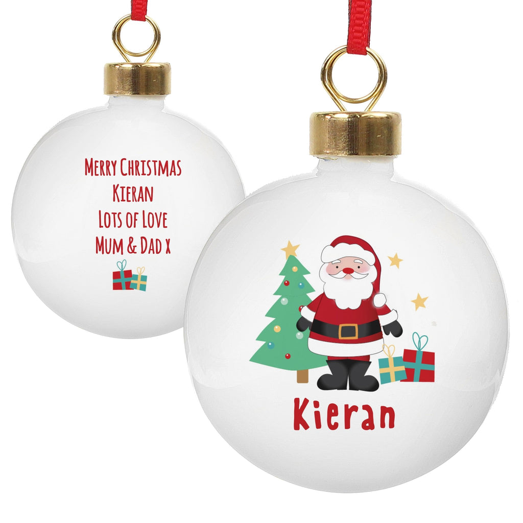 Personalised Santa Bauble | Inspired Creative Gifts | UK Supplier
