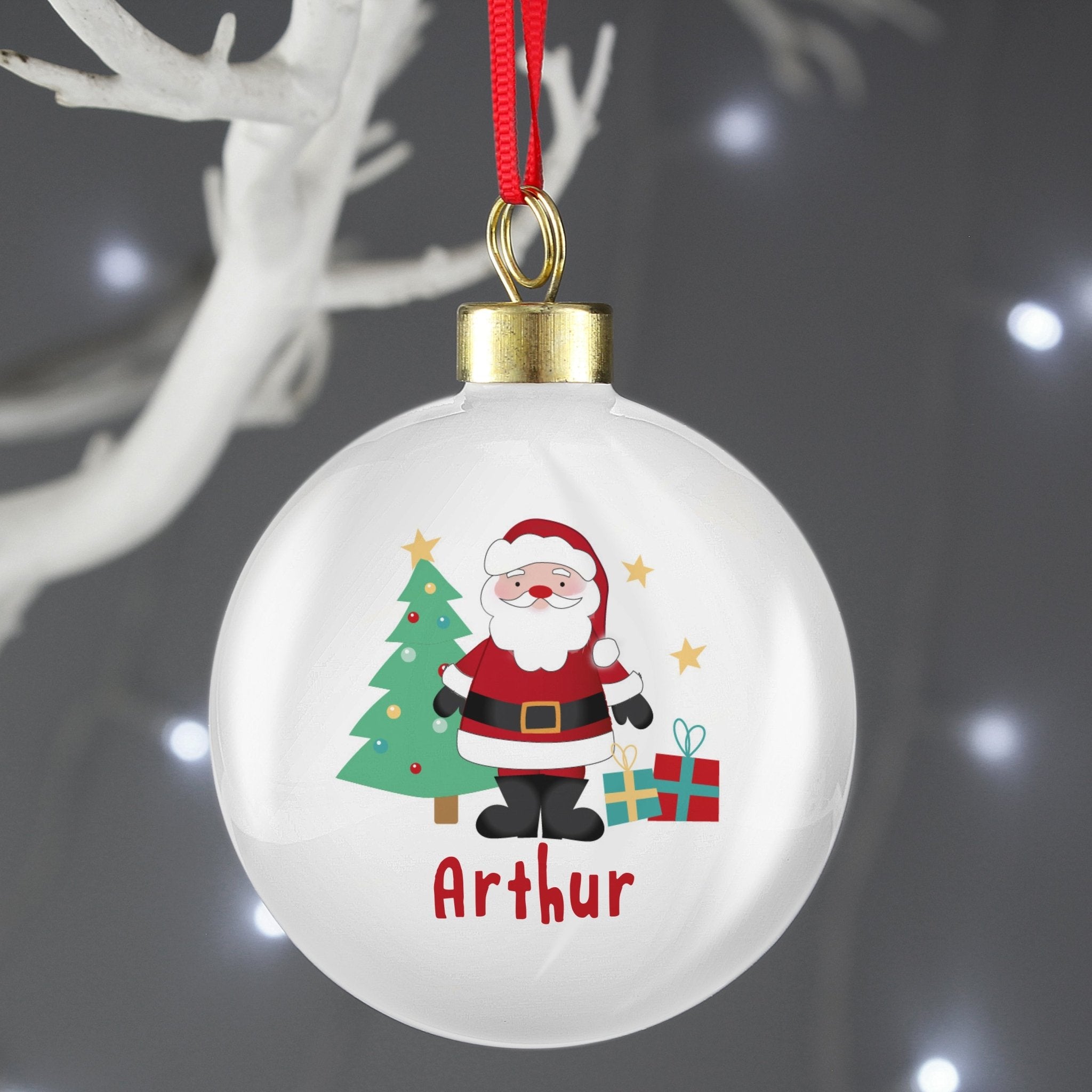 Personalised Santa Bauble | Inspired Creative Gifts | UK Supplier