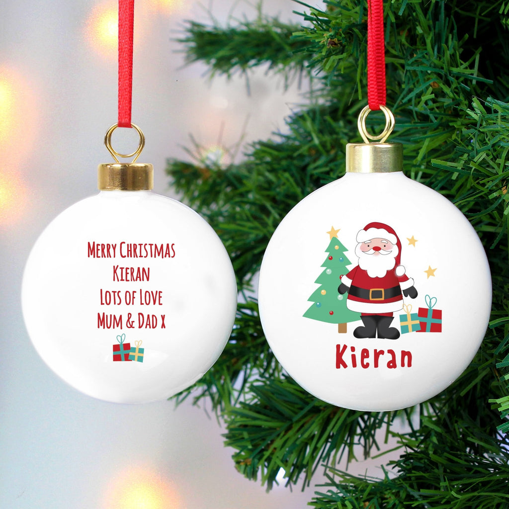 Personalised Santa Bauble | Inspired Creative Gifts | UK Supplier