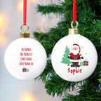 Personalised Santa Bauble | Inspired Creative Gifts | UK Supplier