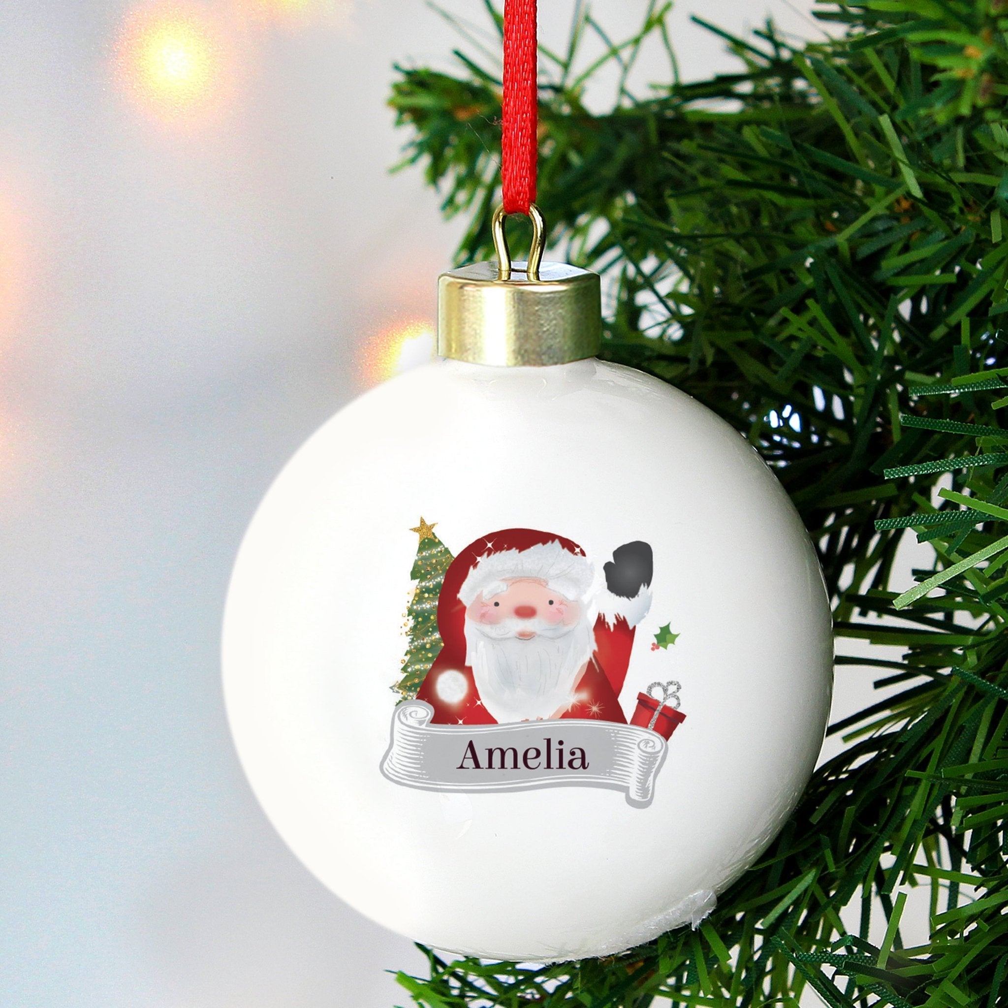 Personalised Santa Claus Bauble | Inspired Creative Gifts | UK Supplier