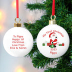 Personalised Santa with Presents Bauble | Inspired Creative Gifts | UK Supplier