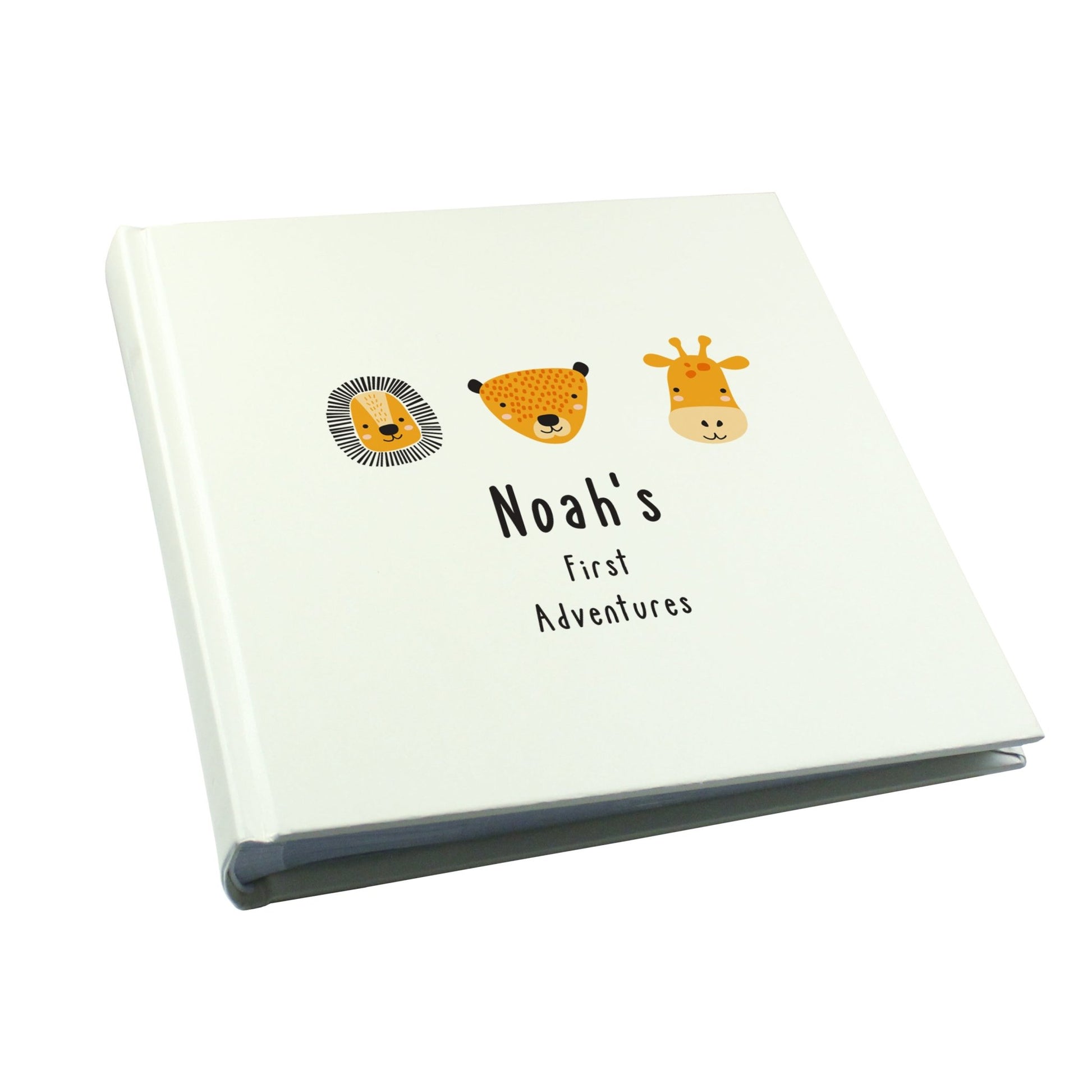 Personalised Scandi Safari Animals Square Photo Album | Inspired Creative Gifts | UK Supplier