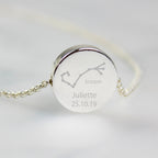 Personalised Scorpio Zodiac Star Sign Silver Tone Necklace (October 23rd - November 21st) | Inspired Creative Gifts | UK Supplier