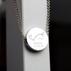 Personalised Scorpio Zodiac Star Sign Silver Tone Necklace (October 23rd - November 21st) | Inspired Creative Gifts | UK Supplier