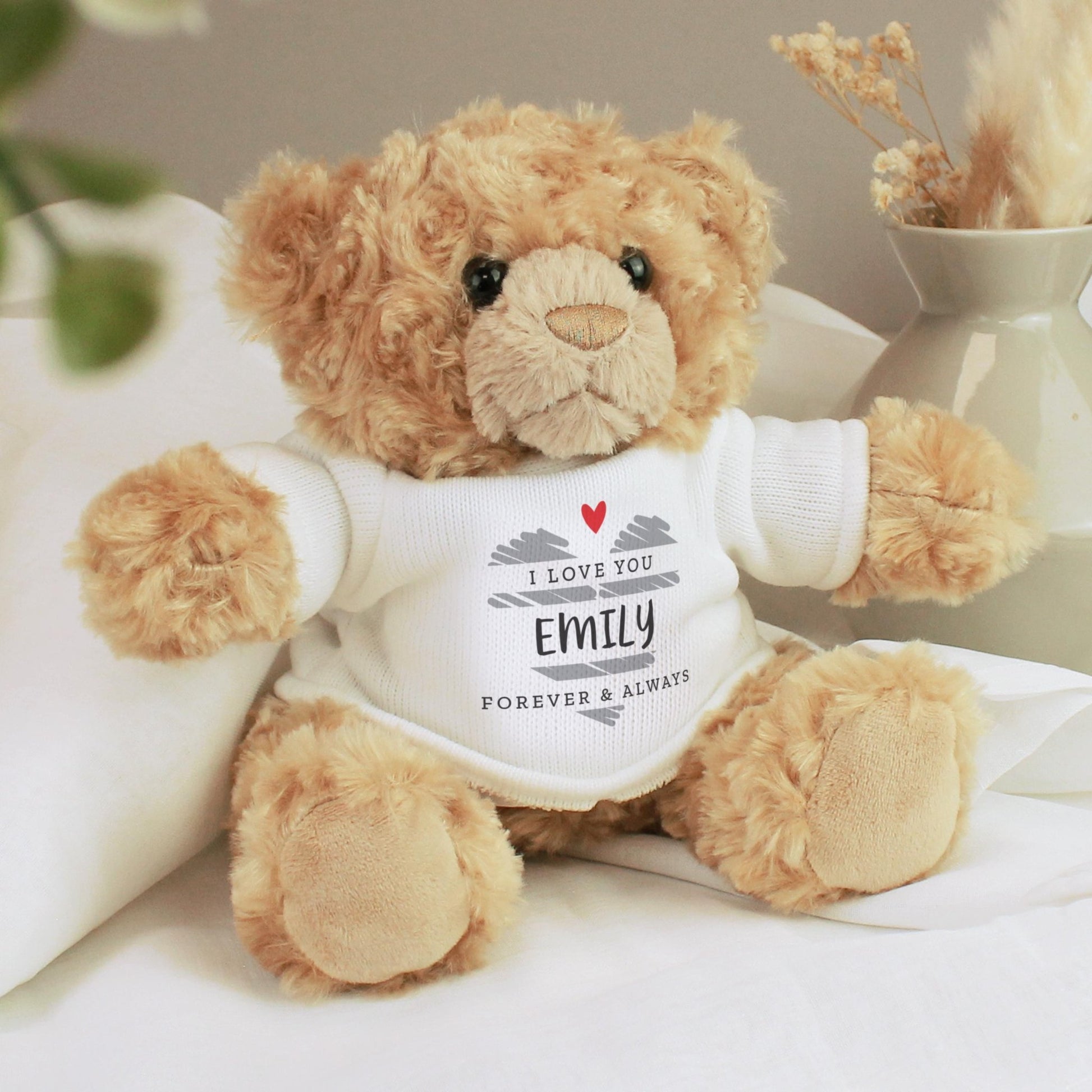 Personalised Scribble Heart Teddy Bear | Valentines Day | Birthday | Anniversary | Inspired Creative Gifts | UK Supplier