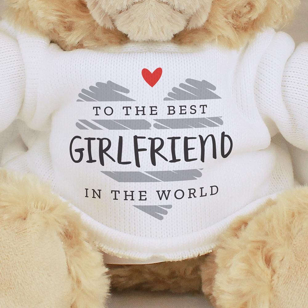 Personalised Scribble Heart Teddy Bear | Valentines Day | Birthday | Anniversary | Inspired Creative Gifts | UK Supplier
