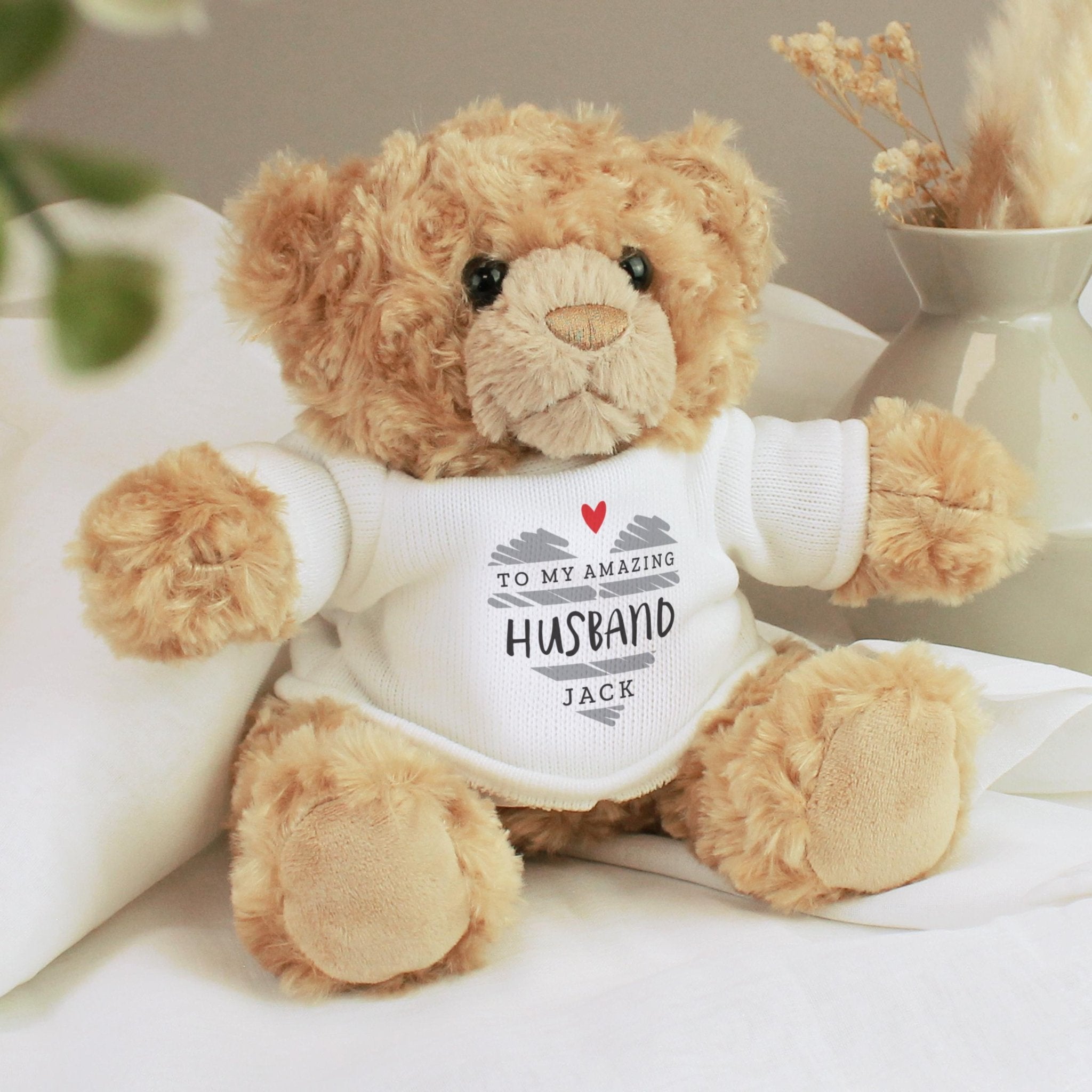 Personalised Scribble Heart Teddy Bear | Valentines Day | Birthday | Anniversary | Inspired Creative Gifts | UK Supplier