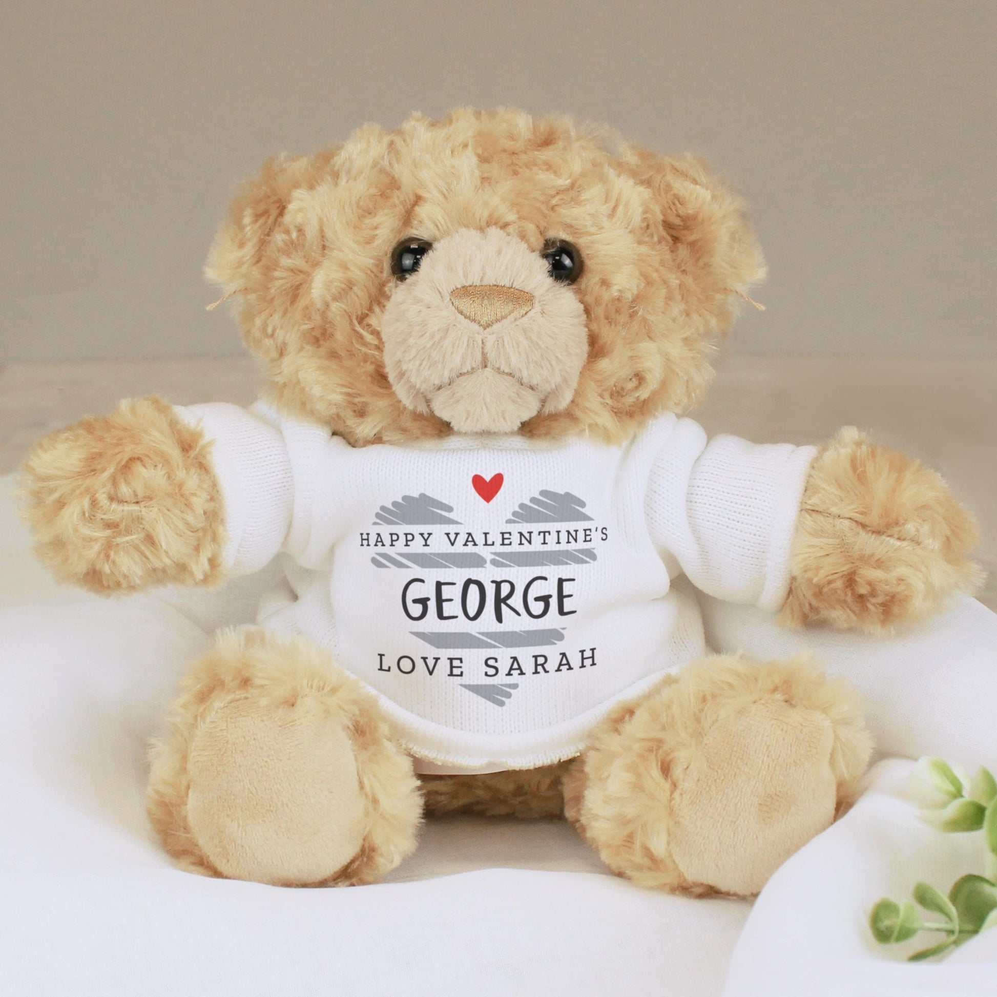 Personalised Scribble Heart Teddy Bear | Valentines Day | Birthday | Anniversary | Inspired Creative Gifts | UK Supplier