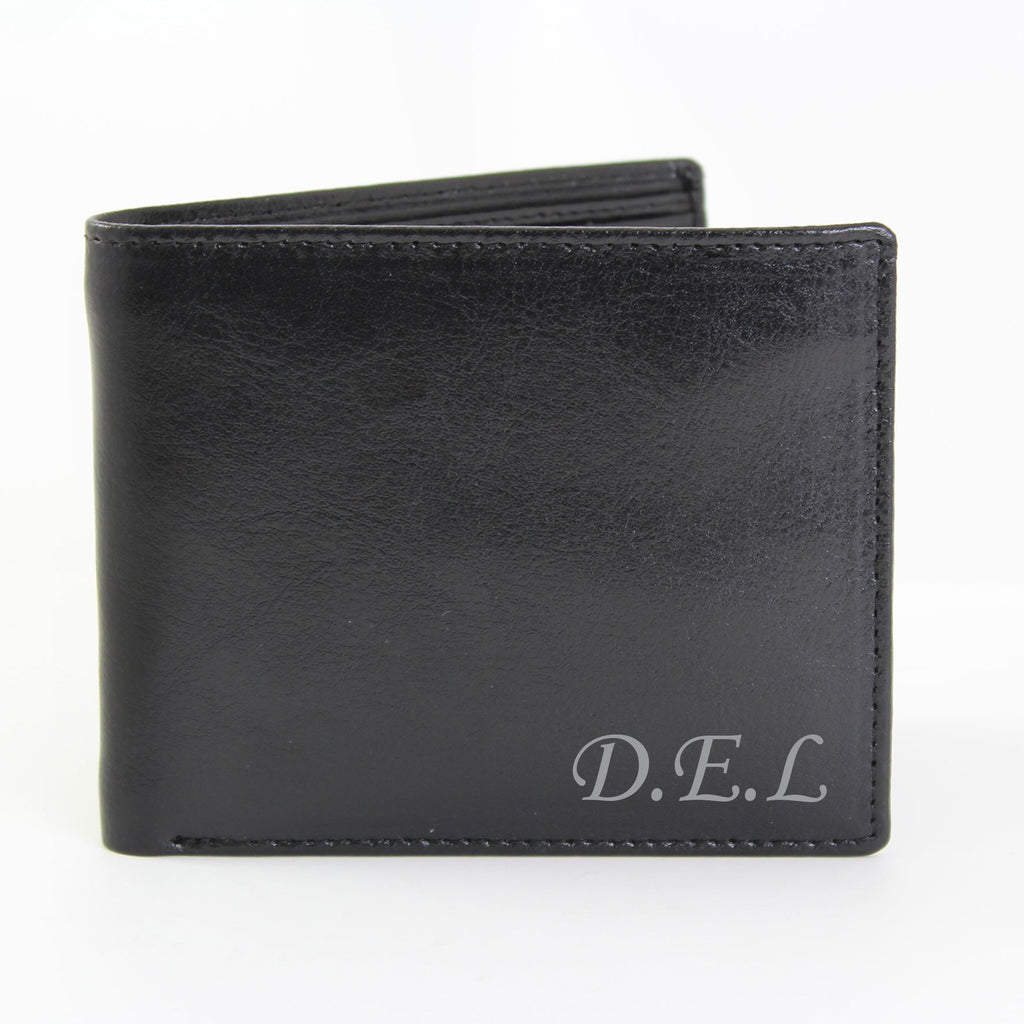 Personalised Script Font Leather Wallet | Inspired Creative Gifts | UK Supplier