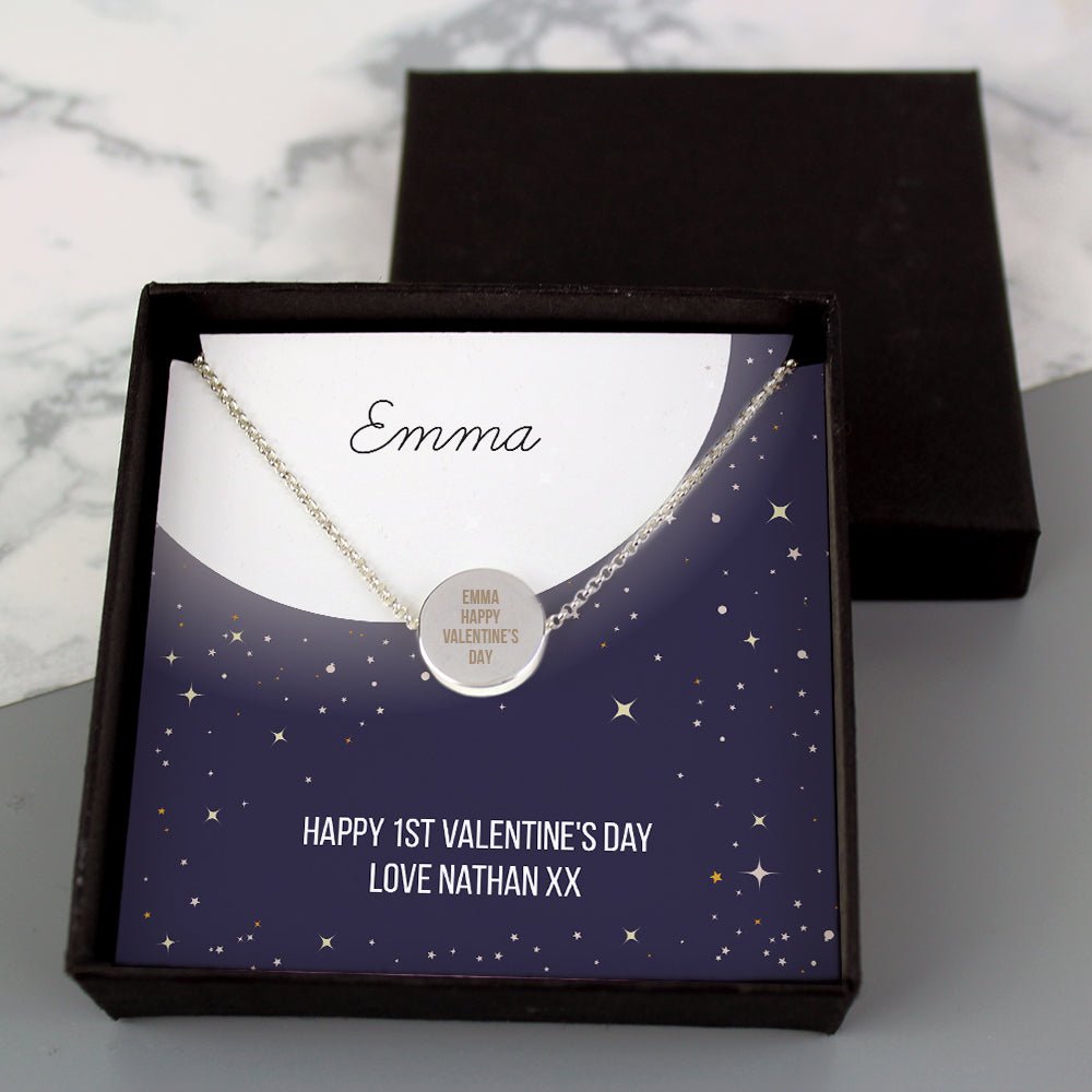 Personalised Sentiment Disc Necklace and Box | Inspired Creative Gifts | UK Supplier