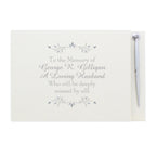 Personalised Sentiments Hardback Guest Book & Pen | Inspired Creative Gifts | UK Supplier