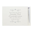 Personalised Sentiments Hardback Guest Book & Pen | Inspired Creative Gifts | UK Supplier