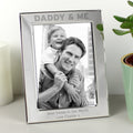 Personalised Silver 5x7 Daddy & Me Photo Frame | Inspired Creative Gifts | UK Supplier