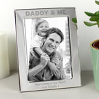 Personalised Silver 5x7 Daddy & Me Photo Frame | Inspired Creative Gifts | UK Supplier