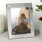 Personalised Silver 5x7 Daddy & Me Photo Frame | Inspired Creative Gifts | UK Supplier