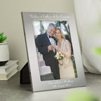 Personalised Silver 5x7 Decorative Mother & Father of the Bride Photo Frame | Inspired Creative Gifts | UK Supplier