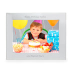 Personalised Silver 5x7 Landscape Photo Frame | Inspired Creative Gifts | UK Supplier