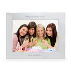 Personalised Silver 5x7 Landscape Photo Frame | Inspired Creative Gifts | UK Supplier