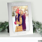 Personalised Silver 5x7 Merry Christmas Photo Frame | Inspired Creative Gifts | UK Supplier