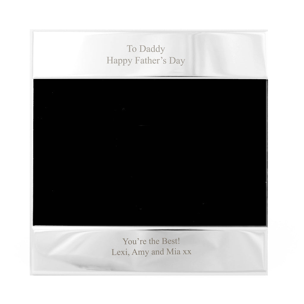 Personalised Silver 6x4 Photo Frame | Inspired Creative Gifts | UK Supplier