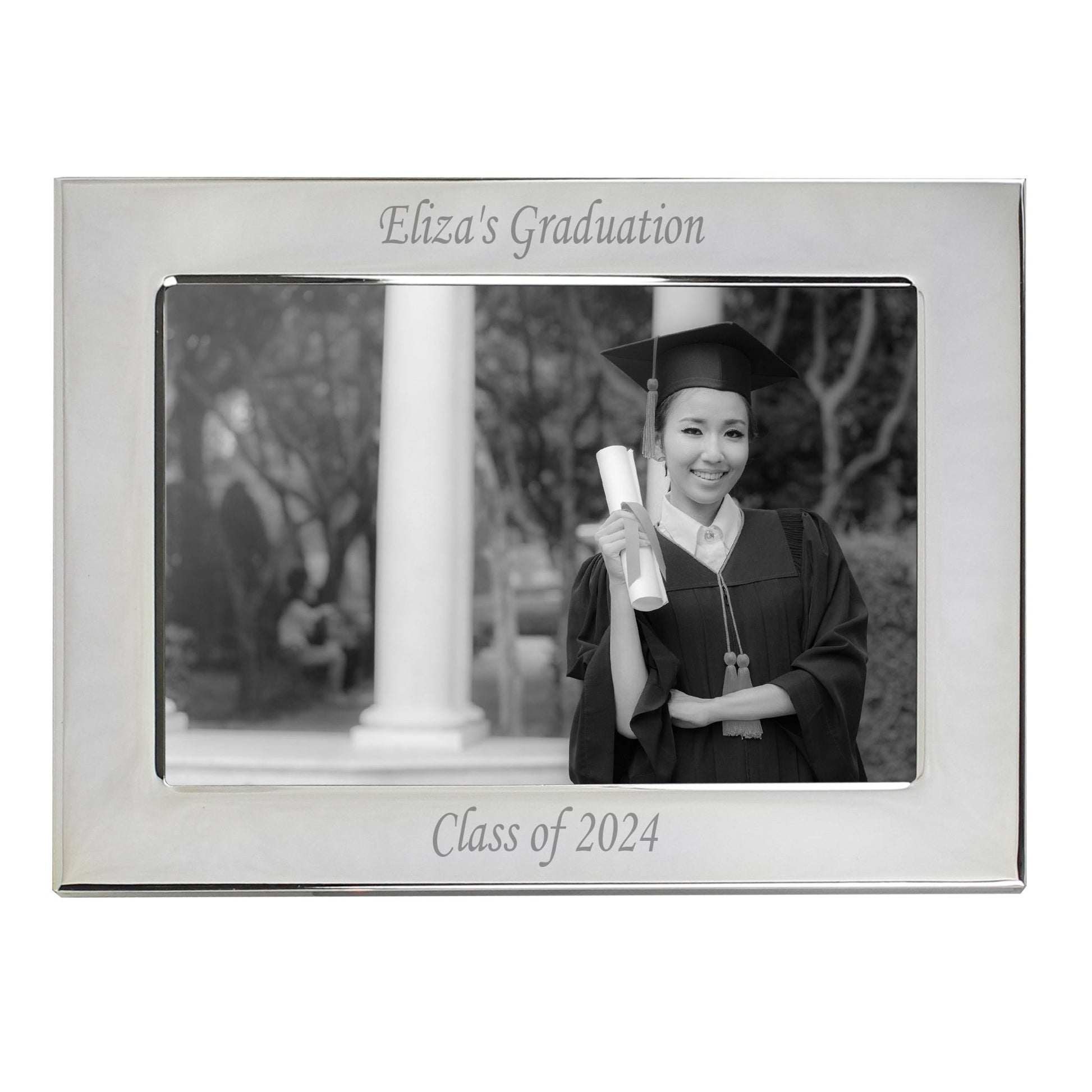 Personalised Silver Plated 6x4 Landscape Photo Frame | Inspired Creative Gifts | UK Supplier
