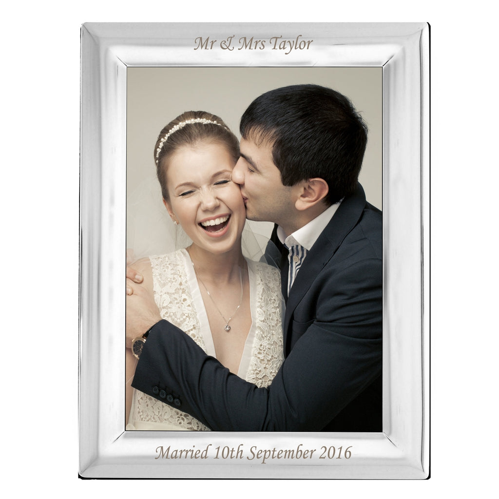 Personalised Silver Plated 6x4 Photo Frame | Inspired Creative Gifts | UK Supplier