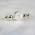Personalised Silver Tone Cross Round Bracelet | Inspired Creative Gifts | UK Supplier