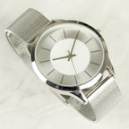 Personalised Silver with Mesh Style Strap Watch | Inspired Creative Gifts | UK Supplier